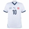 Camisola Suíça Xhaka 10 2º Equipamento Euro 2024 Manga Curta